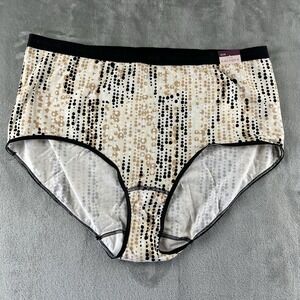 Lane Bryant Cacique Panties Full Brief Women's 26/28 Abstract Dots Print